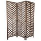 Screen Gems Aloha 3-Panel Screen in Washed Brown, , large