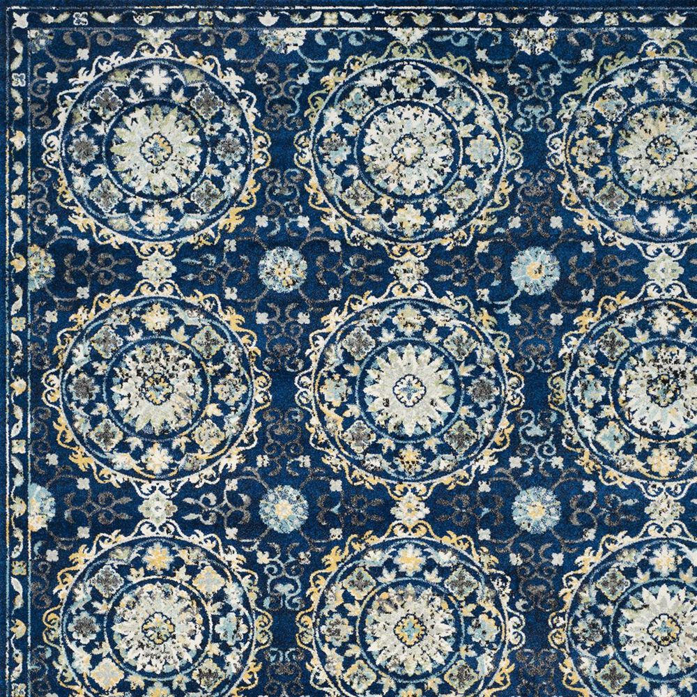 Safavieh Evoke EVK252A-3 3&#39; x 5&#39; Navy/Ivory Area Rug, , large