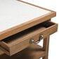 Home Trends & Design Manila 58" Kitchen Island Table in Natural and White, , large
