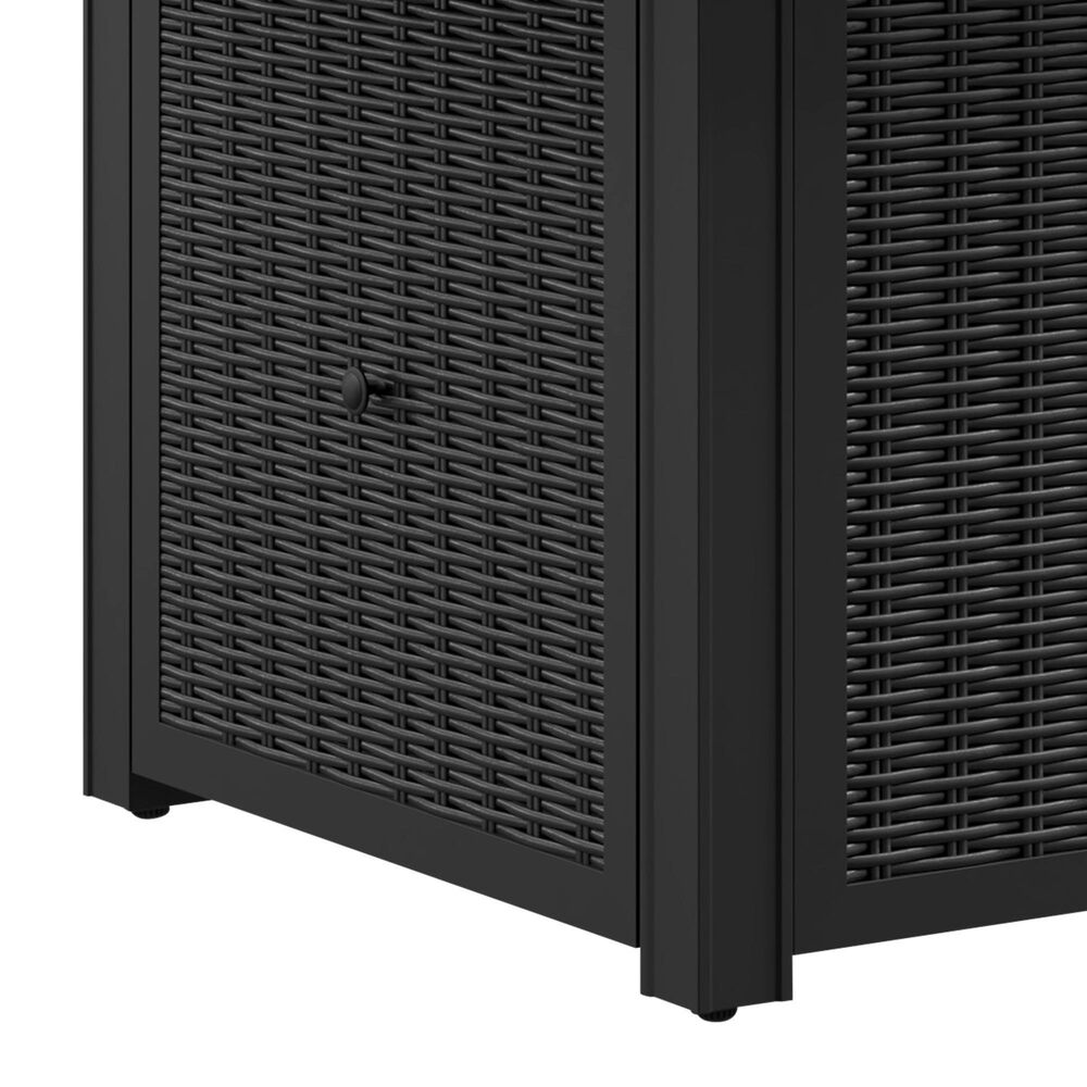 Ashley Beachcroft 5-Piece Fire Pit Conversation Set in Light Gray, , large