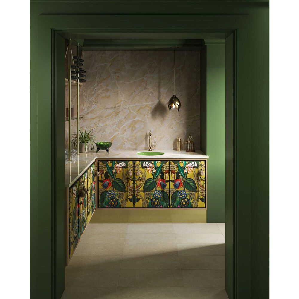 Kohler Porto Fino 18.5" Top-Undermount Single Bowl Bar Sinks in Fresh Green, , large