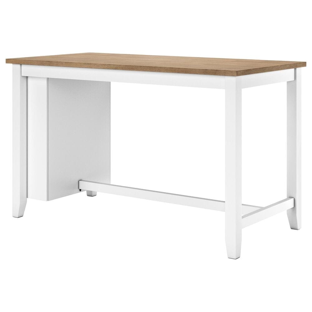 Ashley Gesthaven 5-Piece Counter Height Dining Set in Natural and White, , large