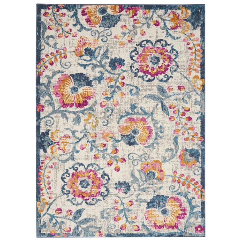 Nourison Passion PSN19 5"3" x 7"3" Ivory Area Rug, , large