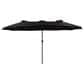 CorLiving Bertha 15" Black Double Umbrella without Base, , large