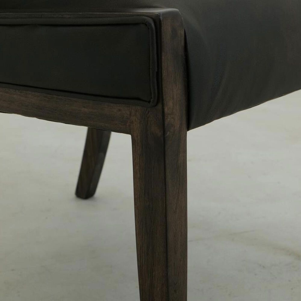 Fallridge Dark Teak and Balam 7-Piece Rectangular Dining Set in Black, , large