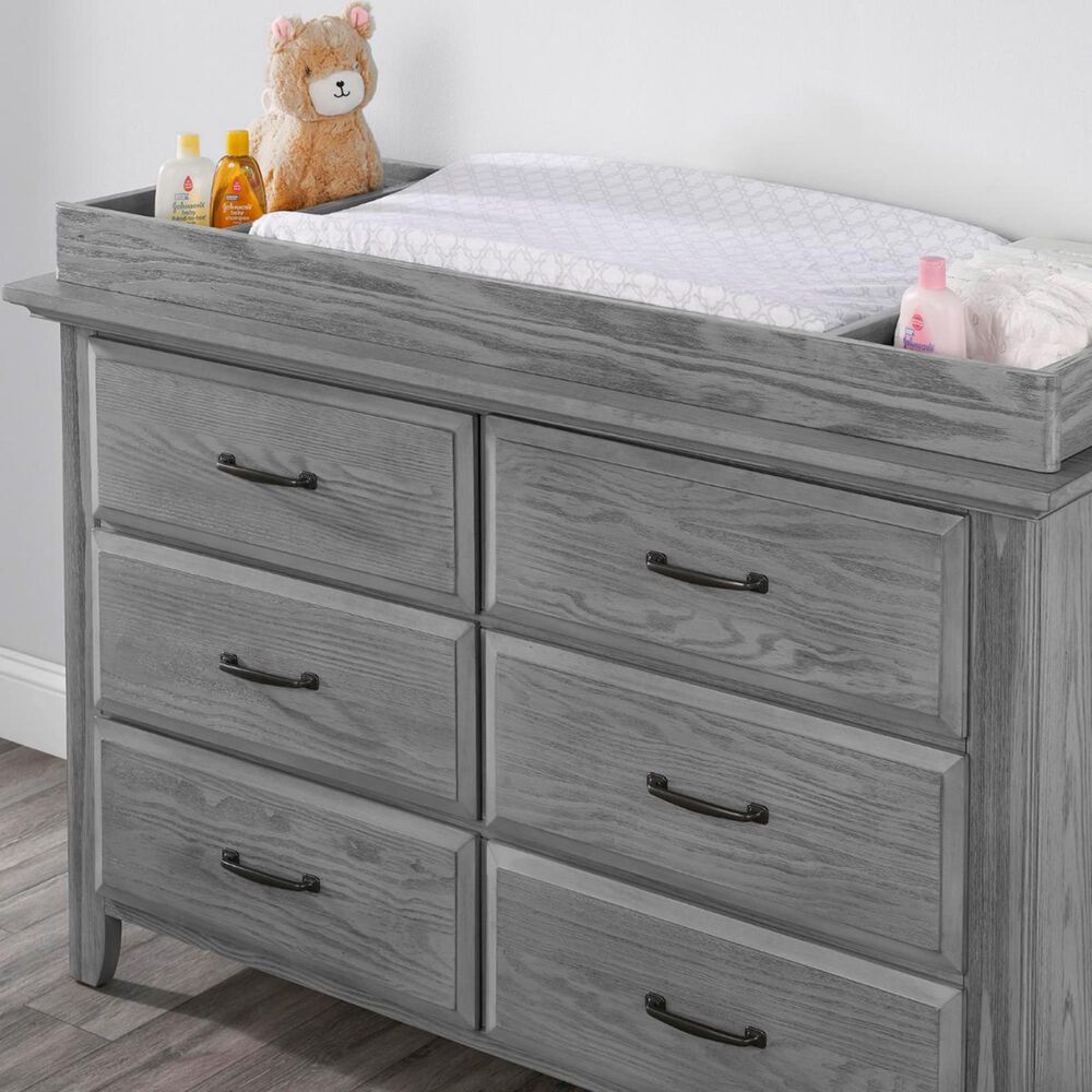 Oxford Baby Willowbrook Changing Topper in Graphite Gray, , large