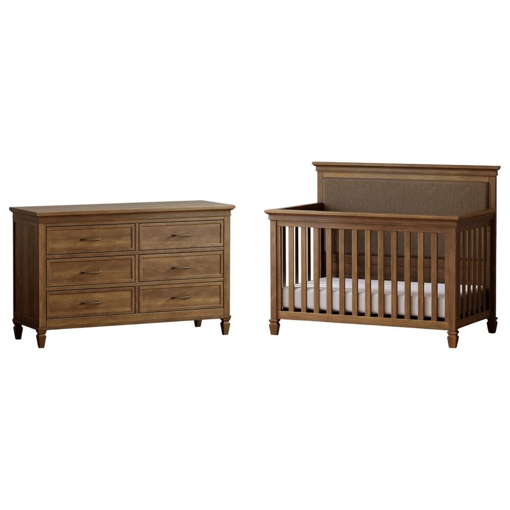 Namesake Darlington 2-Piece Nursery Set with 4-In-1 Crib and Dresser in Natural Walnut, , large