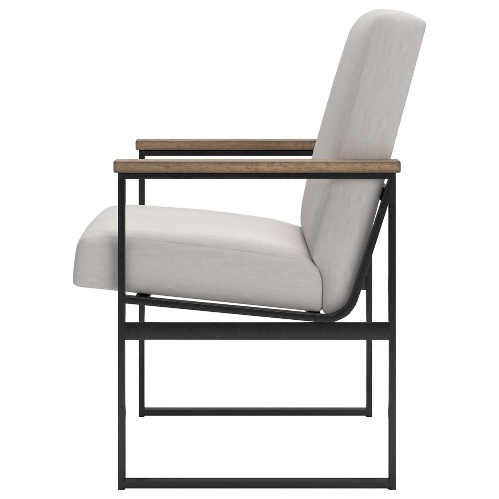 Ashley Montia Desk Chair in Gunmetal Gray and Light Brown, , large