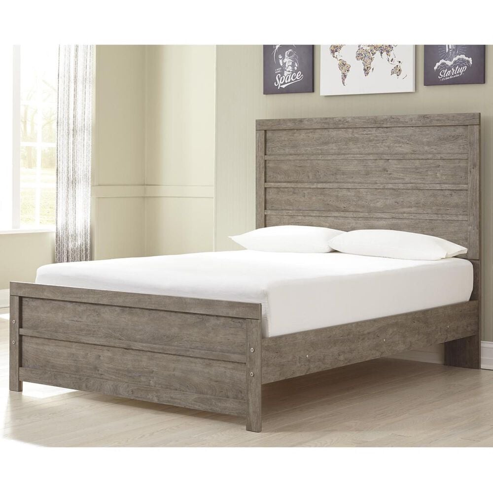 Signature Design by Ashley Culverbach Full Panel Bed in Driftwood Gray, , large