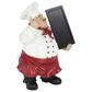 Maple and Jade Polystone Chef Decorative Sign in Black, Red and White, , large