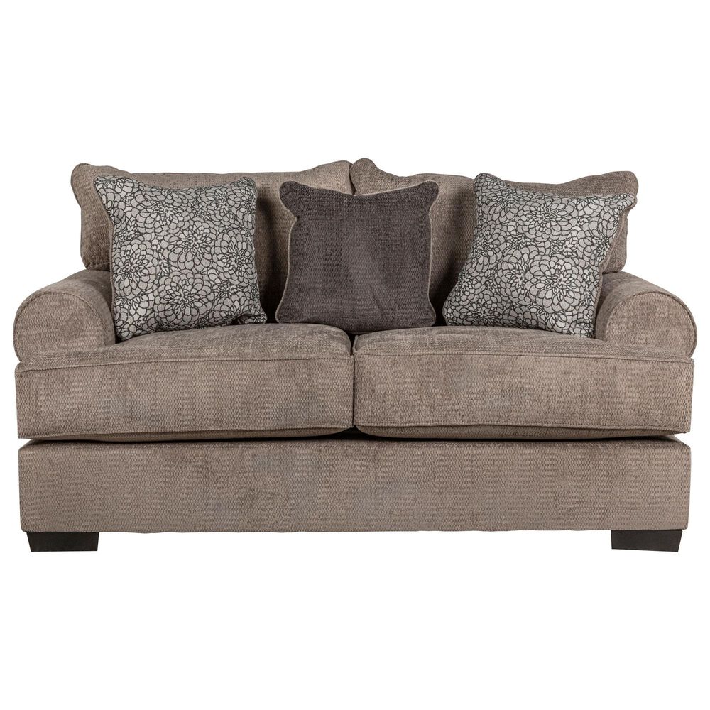 Michael Nicholas Designs Stationary Loveseat in Haskel Smoke, , large