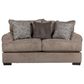 Michael Nicholas Designs Stationary Loveseat in Haskel Smoke, , large