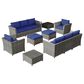 HOMLUX 12-Piece Patio Conversation Set in Navy Blue, , large