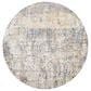 Surya Aisha 5"3" Round Light Blue, Medium Brown, Tan and Mustard Area Rug, , large
