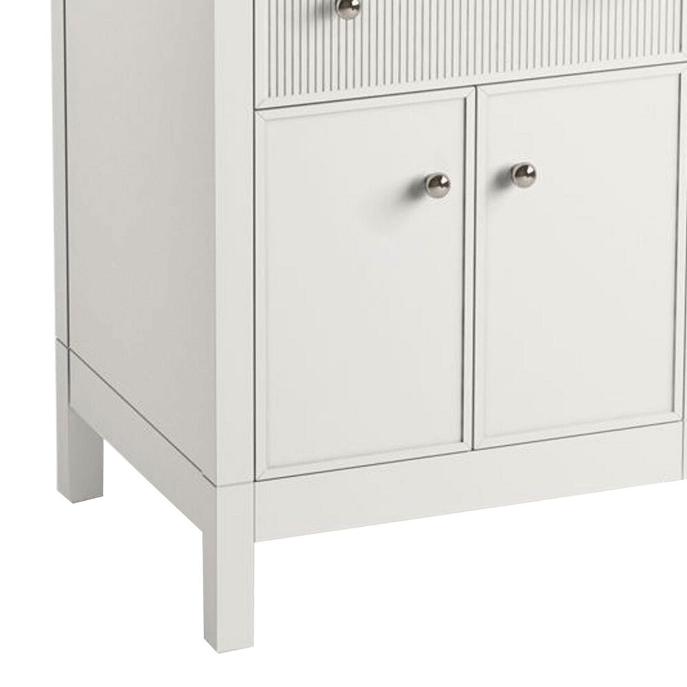 Kohler Malin 24" Single Bathroom Vanity in White with Single Hole 3 cm White Quartz Top and Rectangular Sink, , large