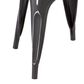 Lumisource Oregon Stackable Dining Chair in Vintage Espresso/Vintage Black (Set of 2), , large