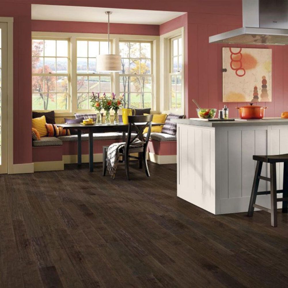 Armstrong Artesian Hand-Tooled Steel Brown Birch Hand Scraped Hardwood, , large
