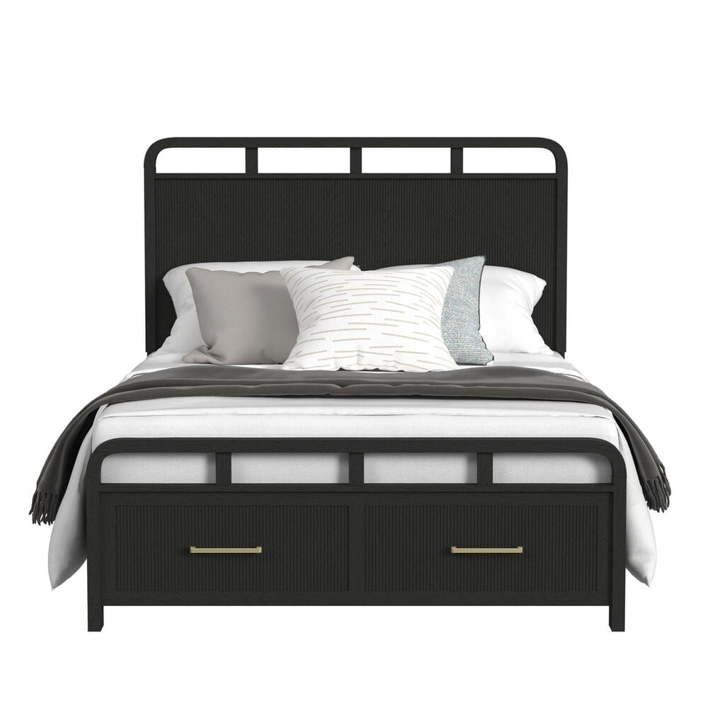 Mayberry Hill Ridgemont Queen Storage Bed in Black, , large