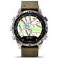 Garmin MARQ Adventurer Edition (Gen 2) Smartwatch 46 mm Damascus Steel Case with Brown Band, , large
