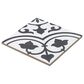 Soho Studio Havana White Ornate 9" x 9" Porcelain Tile, , large