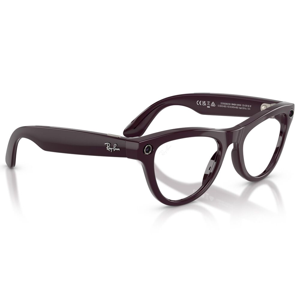 Rayban Glasses Skyler Gen 2 Sunglasses with Clear and Amethyst Transitions Lenses in Shiny Mystic Violet, , large