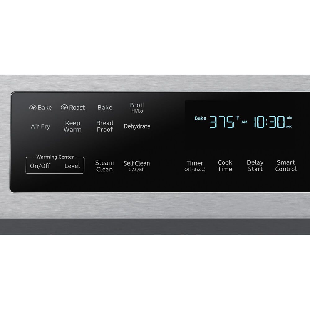 Samsung 6.3 Cu. Ft. Smart Freestanding Electric Range in Fingerprint Resistant Stainless Steel, , large