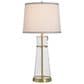 Flair Industries Table Lamp in Clear Seeded and Antique Brass, , large