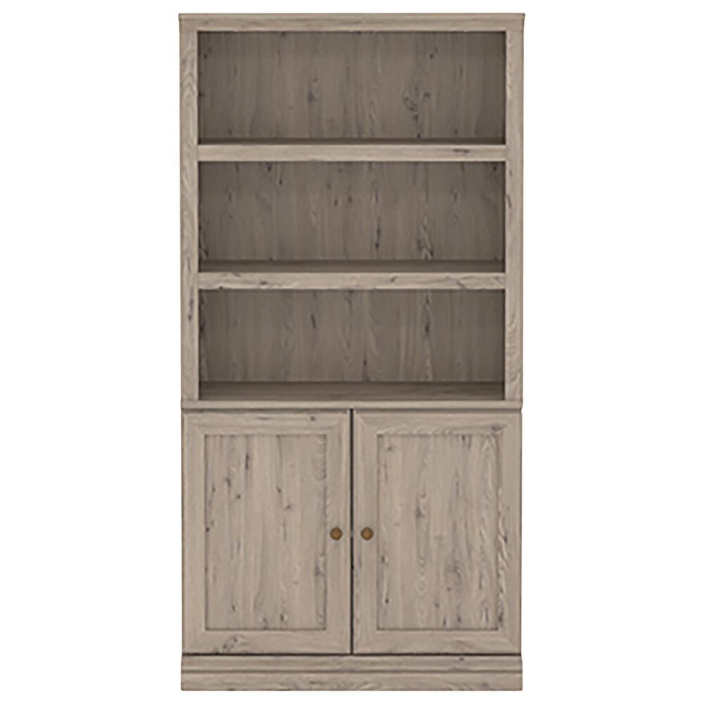 Sauder Select 5-Shelf Bookcase with Door in Laurel Oak, , large