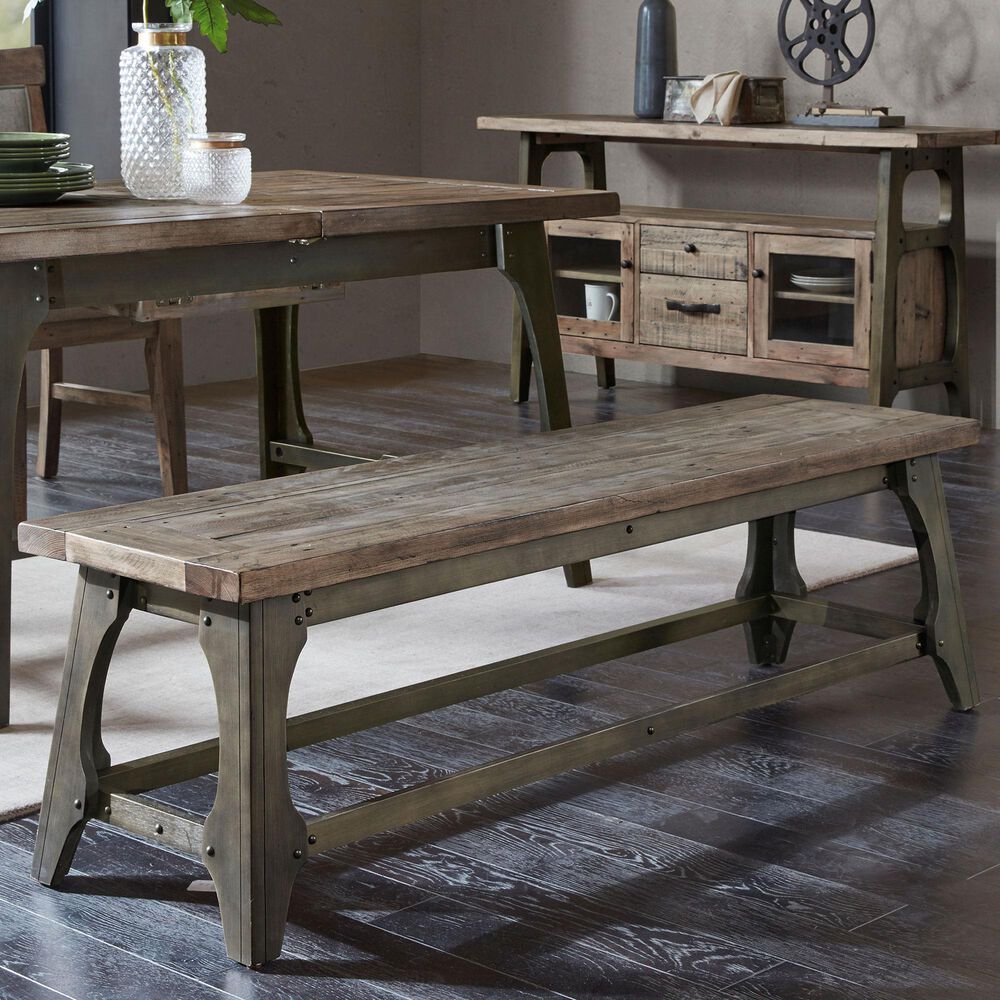 Hampton Park Oliver Dining Bench in Grey, , large