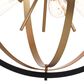 Vaxcel International Co. Ltd. Estelle 6-Light Pendant in Natural Brass and Matte Black, , large
