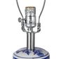 Hearth and Haven Ceramic Vase Table Lamp in Blue and White, , large