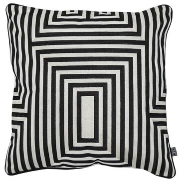 Eichholtz Spray 20" Square Throw Pillow in Black and White, , large