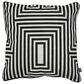 Eichholtz Spray 20" Square Throw Pillow in Black and White, , large