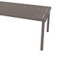 Tropitone Amici Patio Rectangular Dining Umbrella Table in Graphite - Table Only, , large