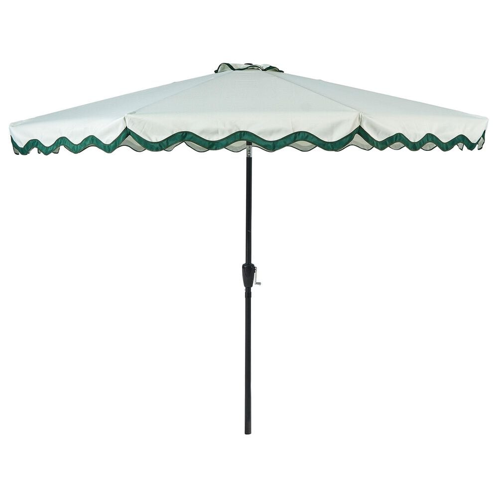 HOMLUX 10" Patio Umbrella with Lights in Green, , large