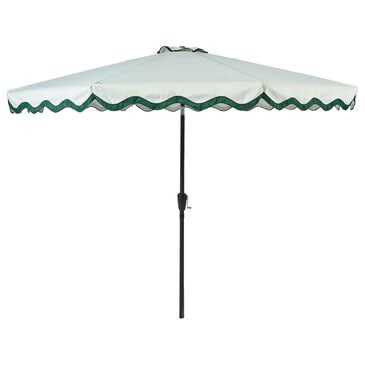 HOMLUX 10" Patio Umbrella with Lights in Green, , large