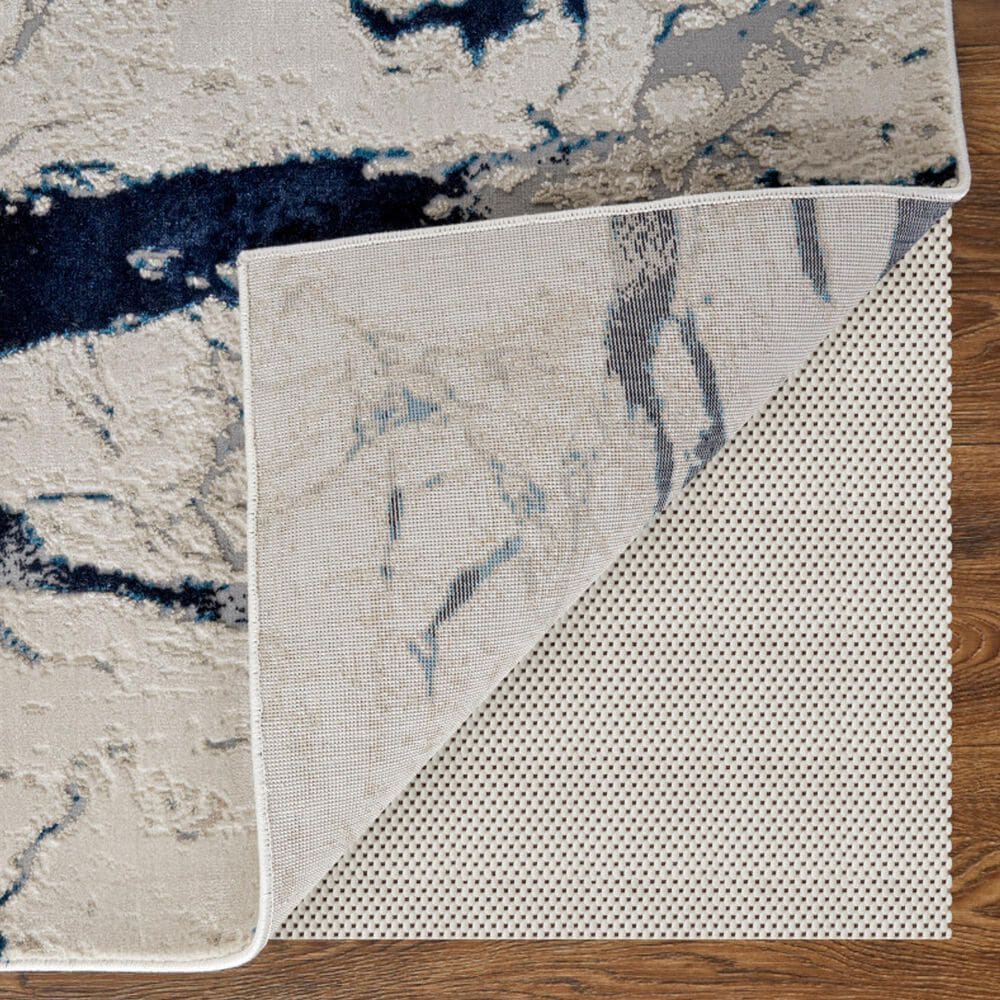 Feizy Rugs Indio 9&#39;2&quot; x 12&#39; Ivory and Blue Area Rug, , large