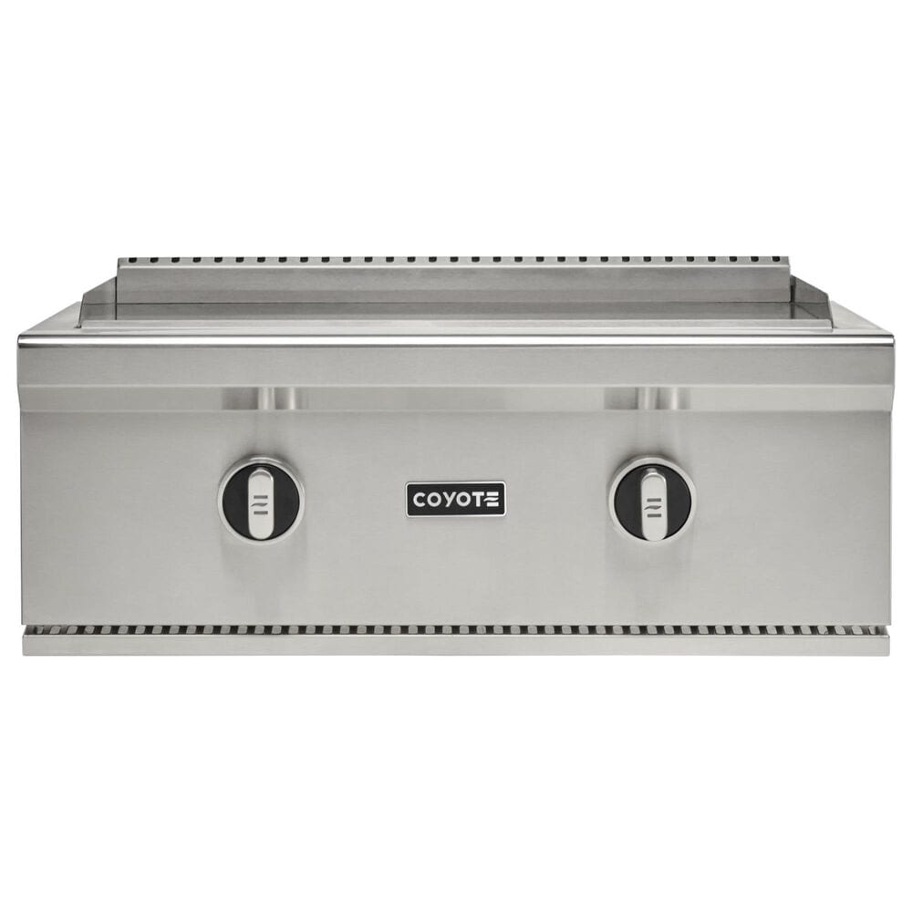 Coyote Outdoor 30&quot; Built-In Natural Gas Flat Top Grill in Stainless Steel, , large