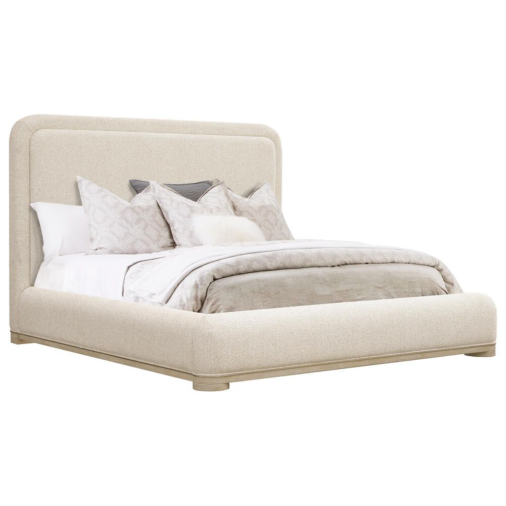 Chapel Hill Huntington Queen Upholstered Panel Bed in Beach Grass, , large