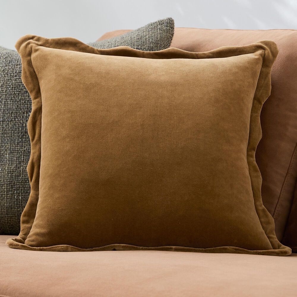 Surya Effervescent 20" Square Throw Pillow in Gold, , large