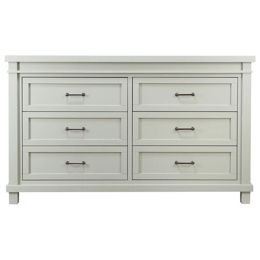 Baby Appleseed Rowan 6-Drawer Double Dresser in Sage, , large