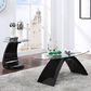 Furniture of America Bond 2-Piece Coffee Table Set in Black, , large