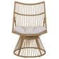 Hearth and Haven Elaine 2-Piece Patio Chat Set with Beige Cushion in Light Brown, , large
