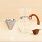 Fino 22 Oz Pour-Over Coffee Maker in Clear and Stainless Steel, , large