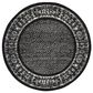Safavieh Adirondack ADR110A-6R 6" x 6"  Black/Silver Round Rug, , large