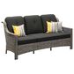 HOMLUX 6-Piece Patio Conversation Set with Coffee Table in Black, , large
