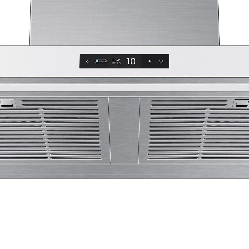 Samsung Bespoke 36&quot; Bespoke Smart Wall Mount Hood with LCD Display in Clean White and Stainless Steel, , large
