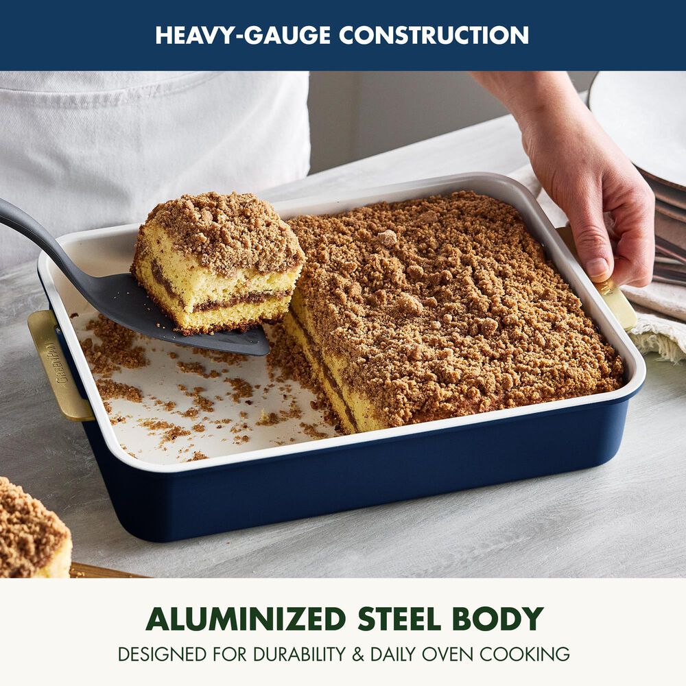 Green Pan Reserve Bakeware 13" x 9" Cake Pan in Oxford Blue, , large