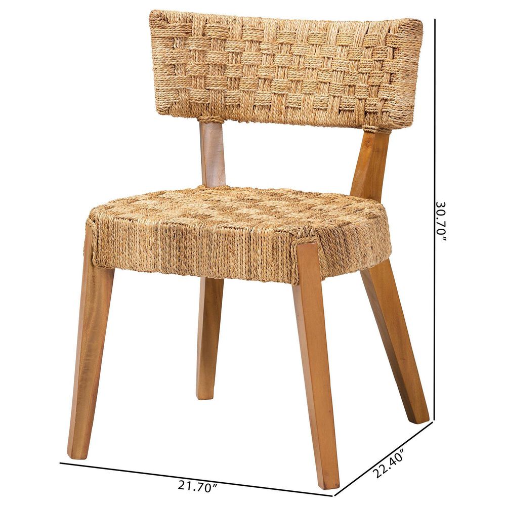 Baxton Studio Sabit Side Chair in Natural Brown, , large