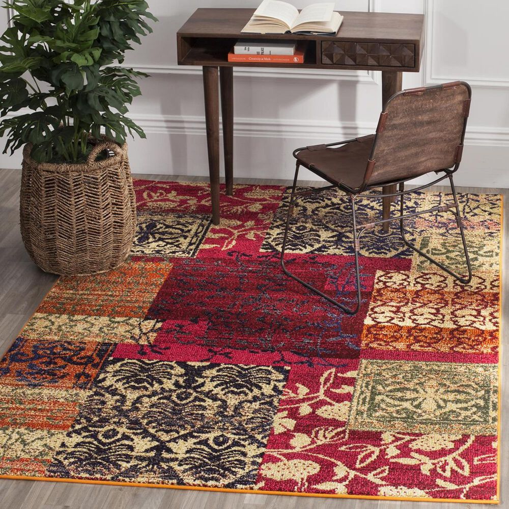Safavieh Monaco MNC211F-4 4" x 5"7" Multi Area Rug, , large